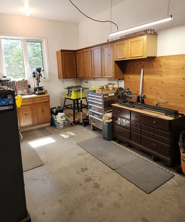 Garage workshop view 2