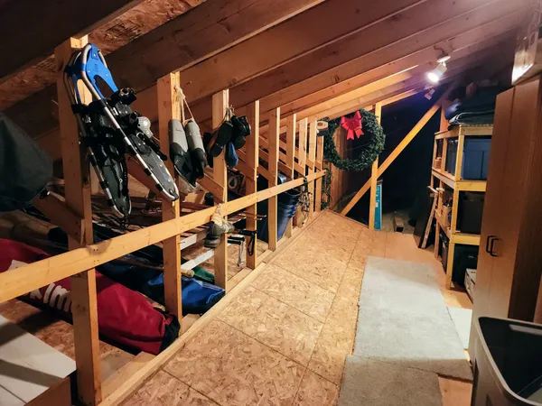 Upstairs storage
